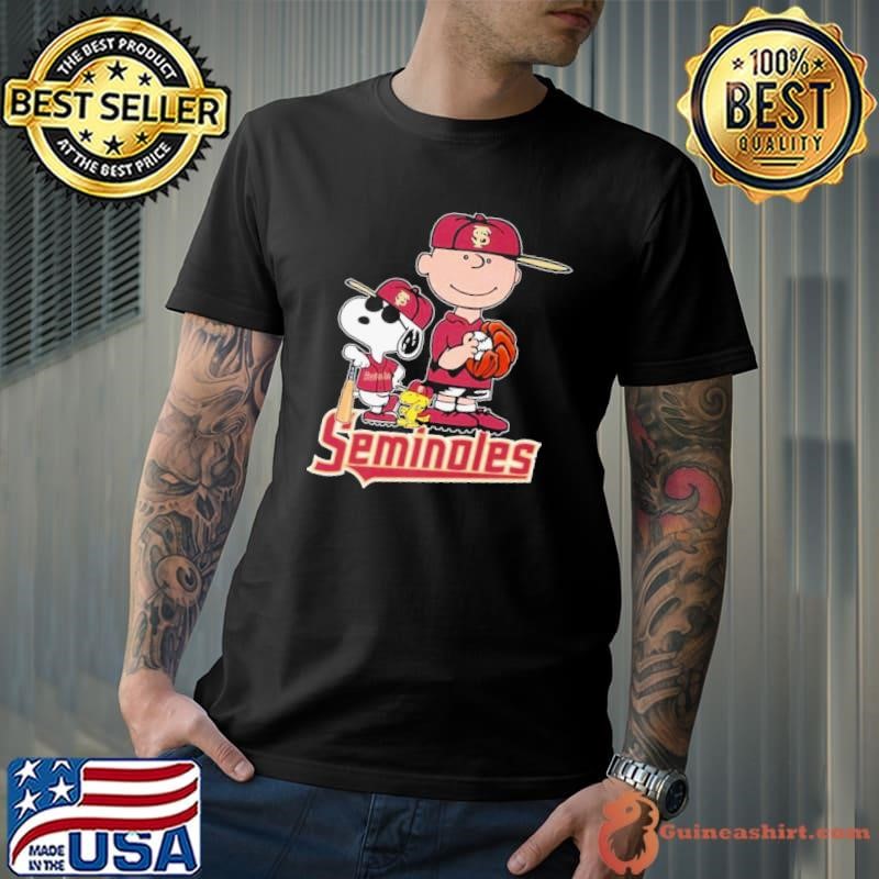 Snoopy And Charlie Brown Florida State Seminoles Baseball 2024 shirt