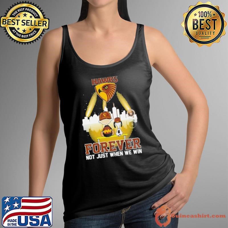 Snoopy And Woodstock Hawthorn Football Club Forever Not Just When We Win Tank Top