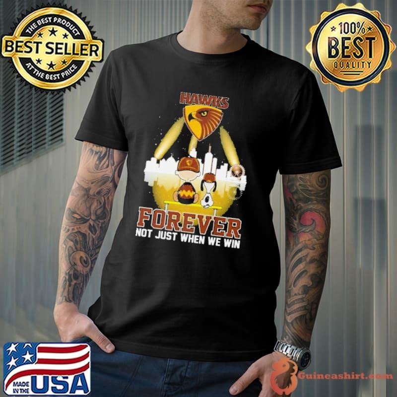 Snoopy And Woodstock Hawthorn Football Club Forever Not Just When We Win Shirt