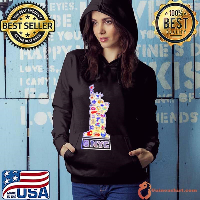 Statue of Liberty New York City NHL hockey teams Hoodie