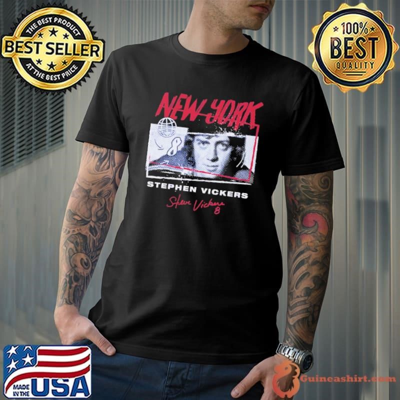 Stephen Vickers Canadian former professional ice hockey New York R Tones T-Shirt