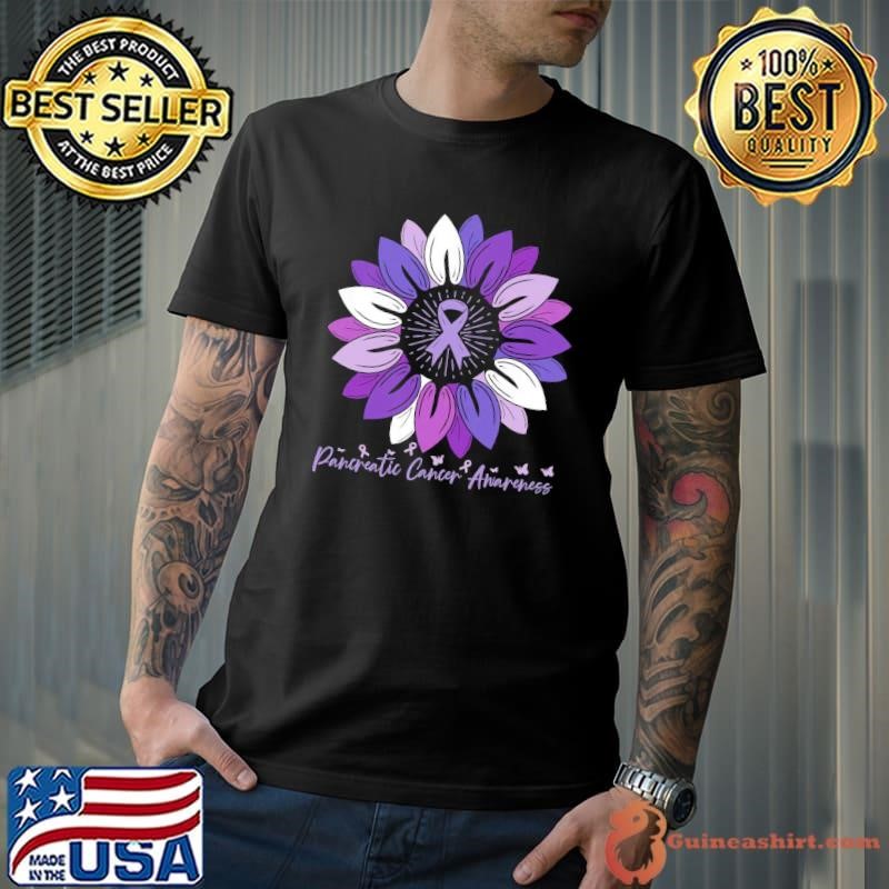 Sunflower Pancreatic Cancer Awareness Month T-Shirt
