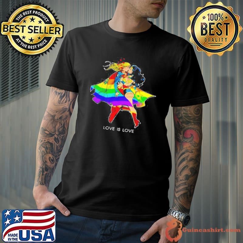 Supergirl And Wonder Woman LGBT Love Is Love Unisex