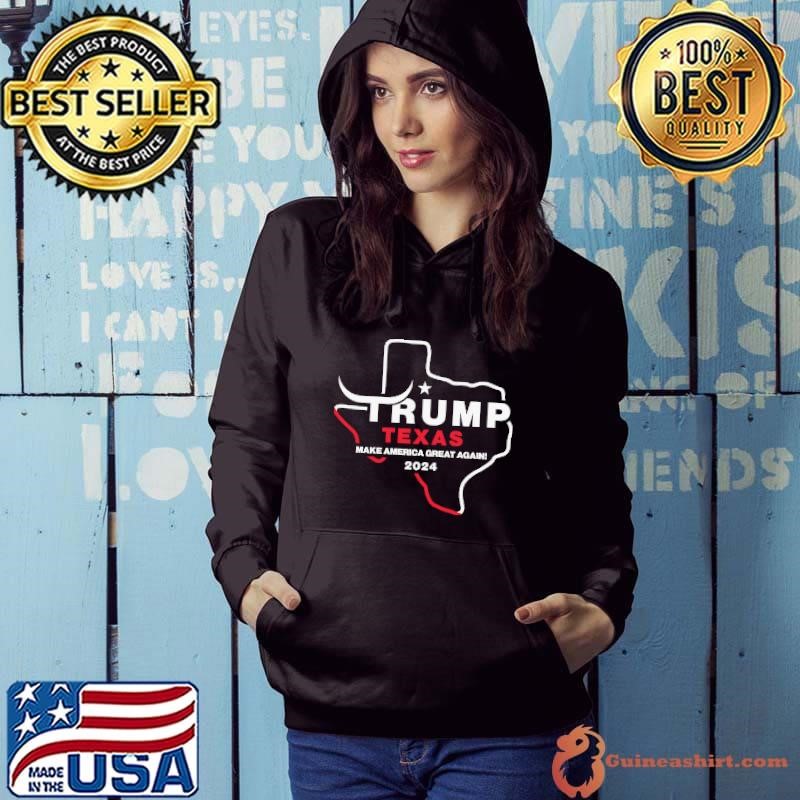 TEXAS TRUMP 2024 BORDER Mexico United States Hoodie