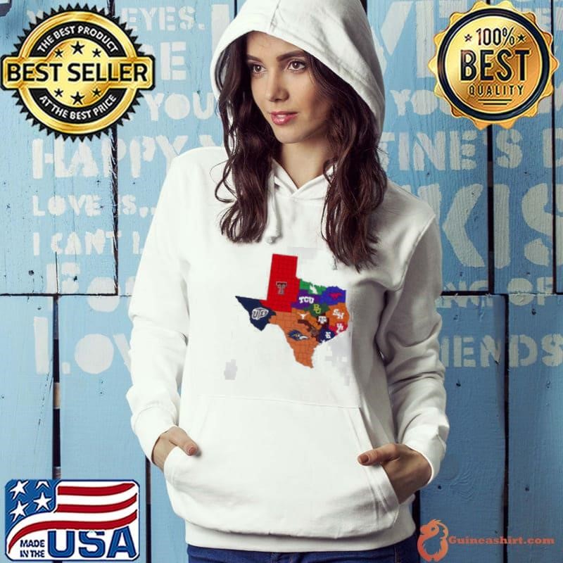 Texas college football teams map Shirt