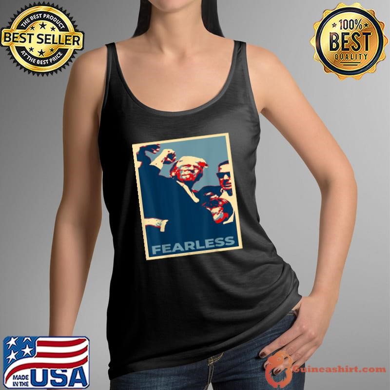 Trump 2024 Fearless poster retro election Tank Top