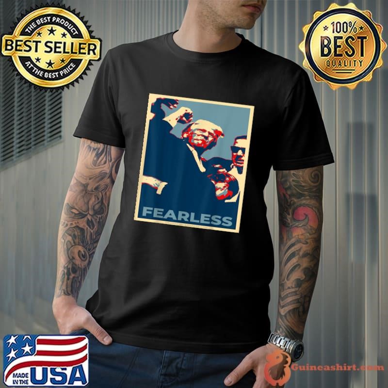 Trump 2024 Fearless poster retro election T-Shirt