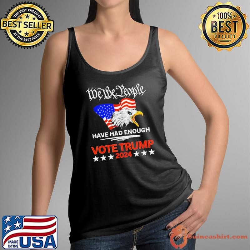 Trump 2024 Vote For More We The People American Flag Shirt