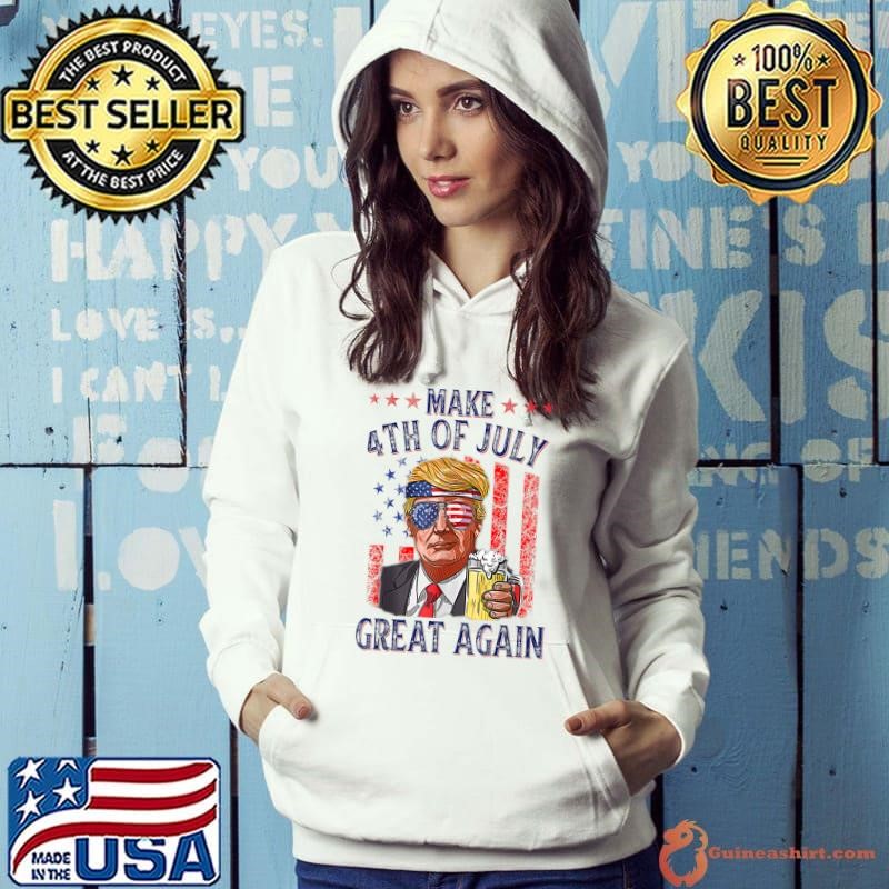 Trump Make 4th of July Great Again 4th Of July American Flag T-Shirt
