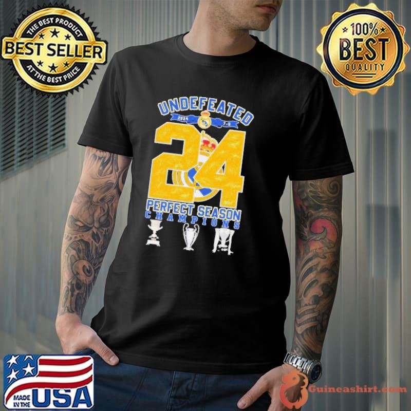 Undefeated Real Madrid 2024 Perfect Season Champions Shirt