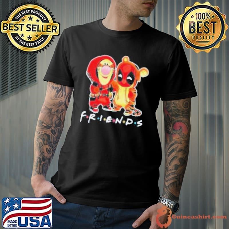 Winnie The Pooh Tigger And Deadpool Best Friends Disney Fan Unisex