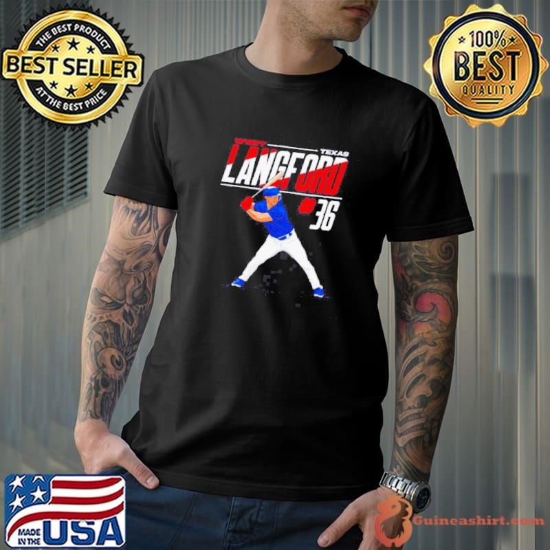 Wyatt Langford Texas Baseball 36 MLB Player shirt