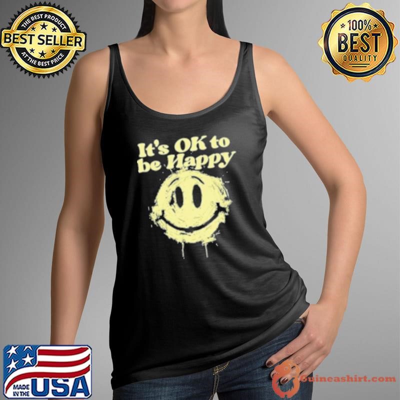 2024 DJ KHALED It’S Ok To Be Happy Distorted Black Tank Top