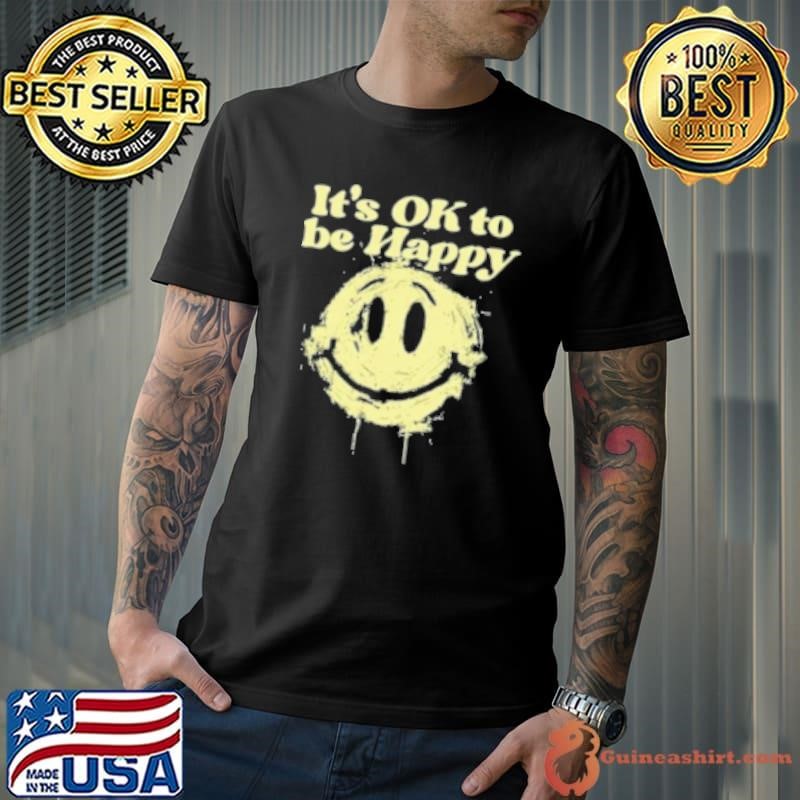 2024 DJ KHALED It’S Ok To Be Happy Distorted Black Shirt