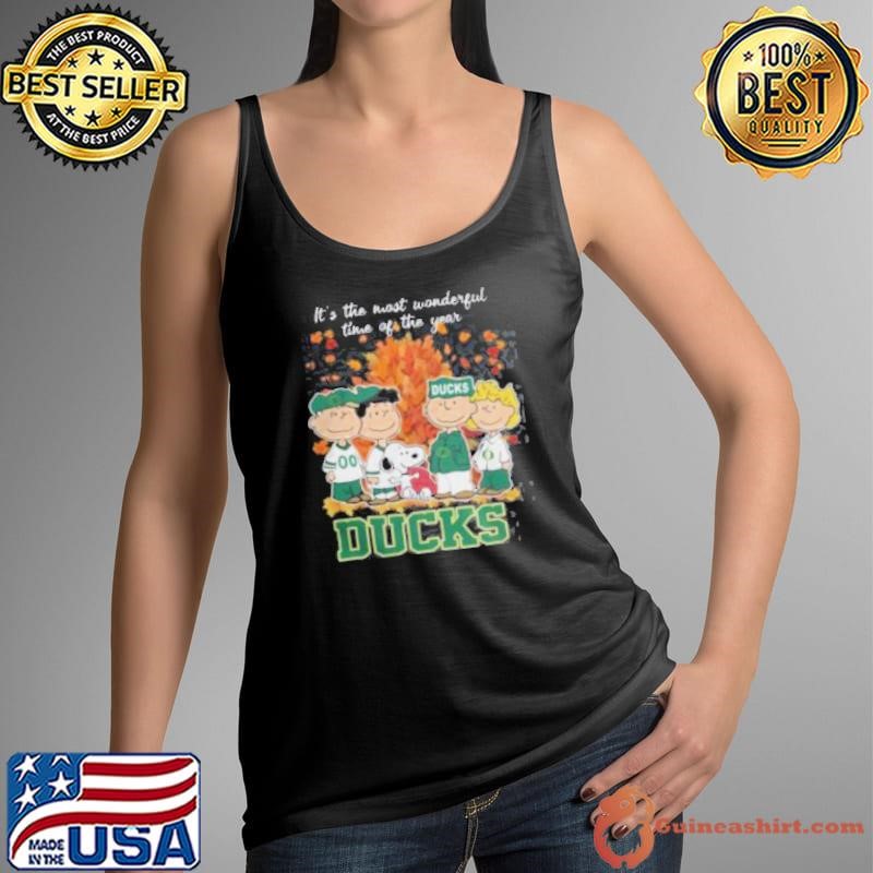 2024 Oregon Ducks x Peanuts Snoopy Is The Most Wonderful Time Of The Year Shirt