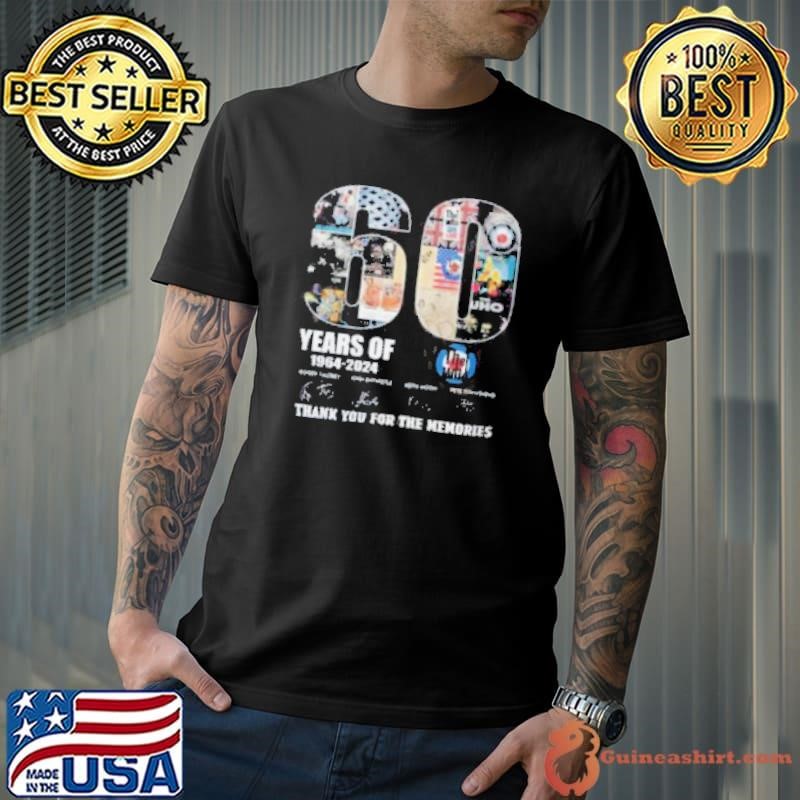 60 Years Of 1964 2024 The Who Thank You For The Memories Unisex