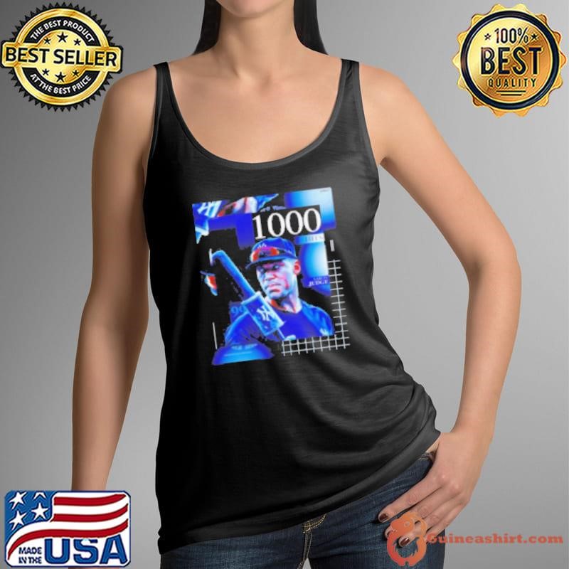 Aaron Judge New York Yankees 1000 Career Hits Baseball Shirt