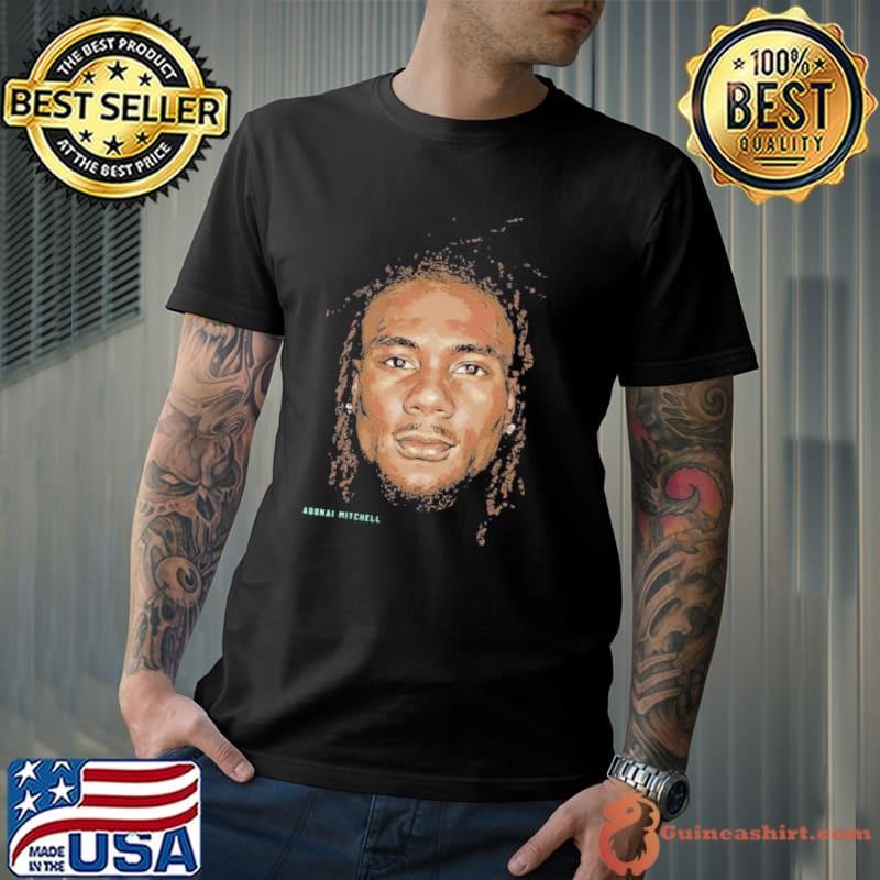 Adonai Mitchell American professional football wide receiver Indianapolis Portrait T-Shirt