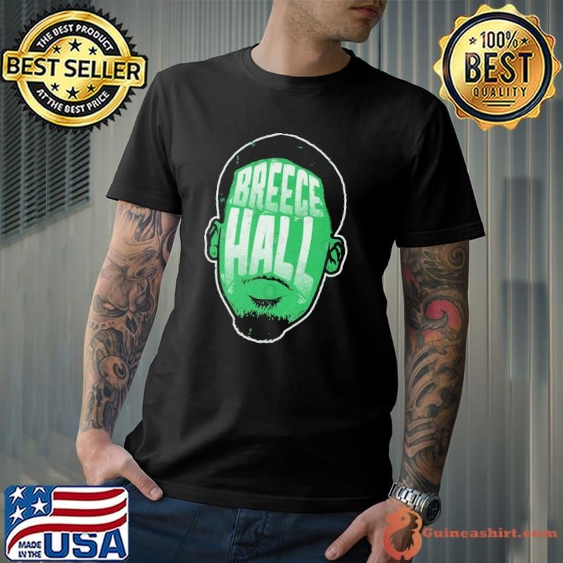 Breece Hall New York J Player Silhouette an American football running back T-Shirt