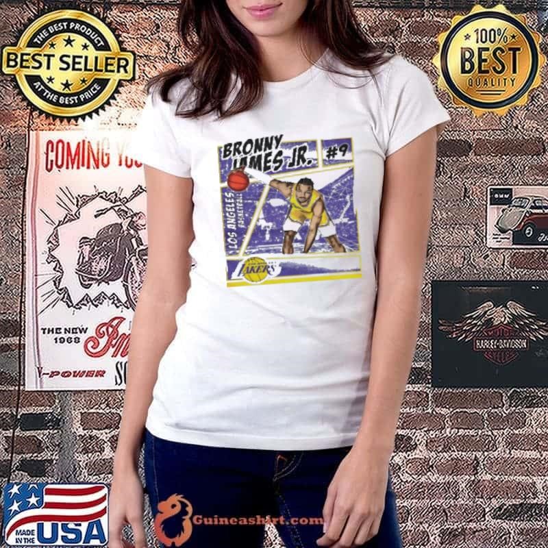 Bronny James Jr. Los Angeles Lakers Comic Shirt