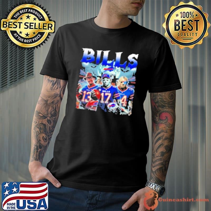 Buffalo Bills Halloween Horror Josh Allen Stevie Johnson And Stefon Diggs Shirt