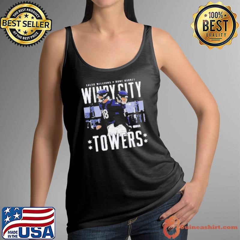 Caleb Williams And Rome Odunze Chicago Bears Windy City Towers Tank Top