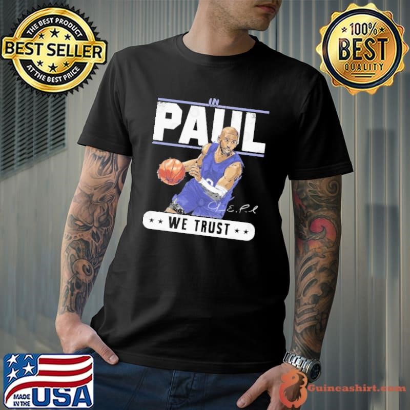 Chris Paul Golden State We Trust Signature Player Basektball T-Shirt