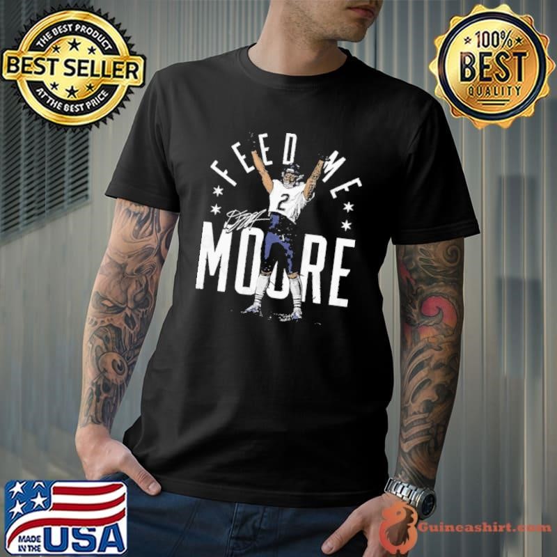 D.J. Moore Chicago Feed Me MOORE Signature Stars T-Shirt