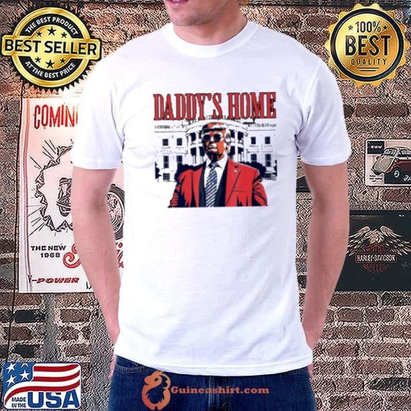 Daddy'S Home Trump White House 2024 Cartoon Unisex