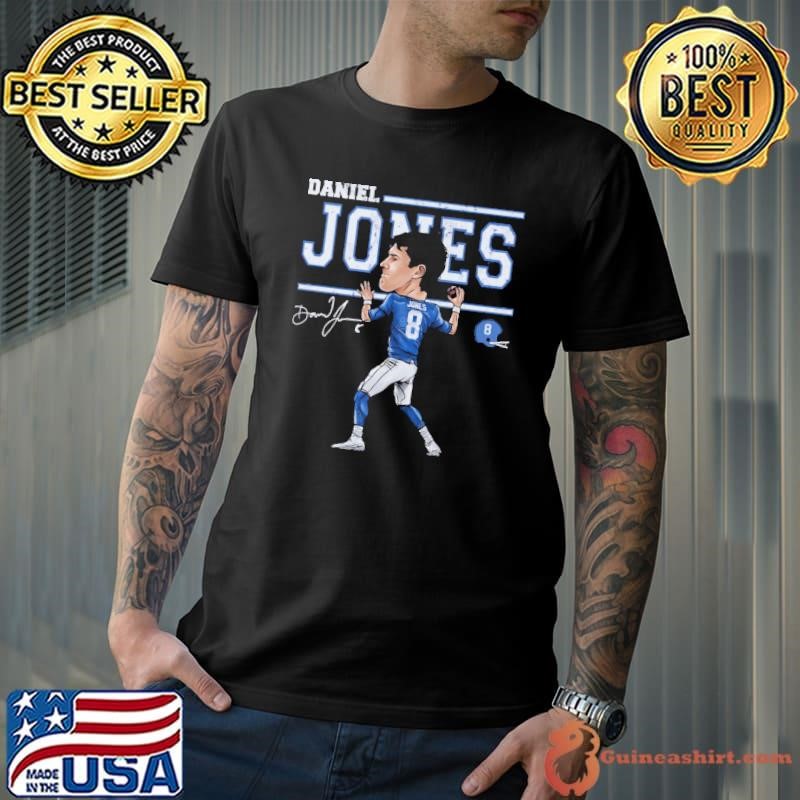 Daniel Jones New York G Cartoon an American football quarterback T-Shirt