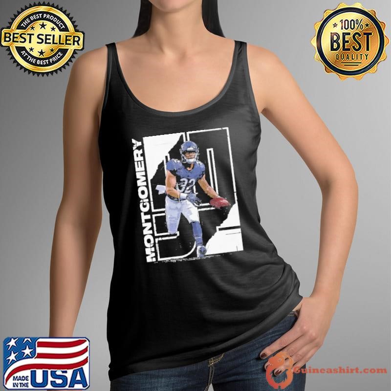 David montgomery stretch an American football running back T-Shirt