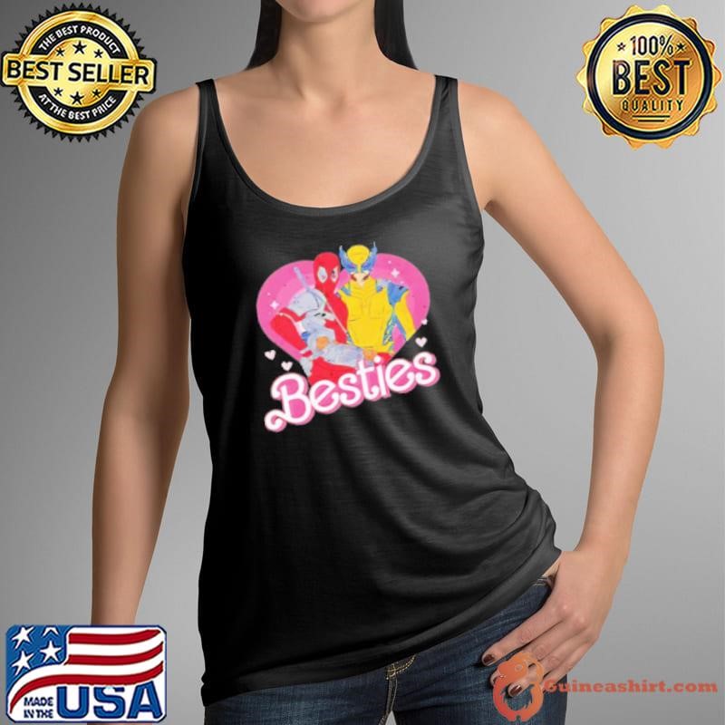 Deadpool Wolverine Besties Forever Barbie Shirt