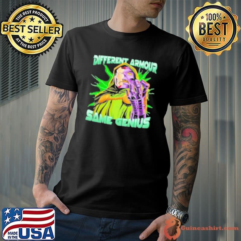 Different Amour Same Genius Dr Doom And Iron Man Shirt