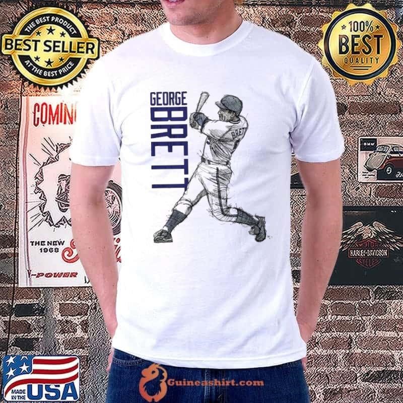 George brett sketch American former professional baseball third baseman T-Shirt