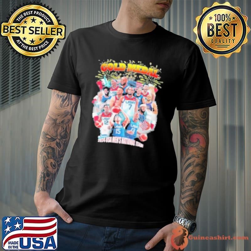 Gold Medal 2024 USA Men'S National Team Shirt