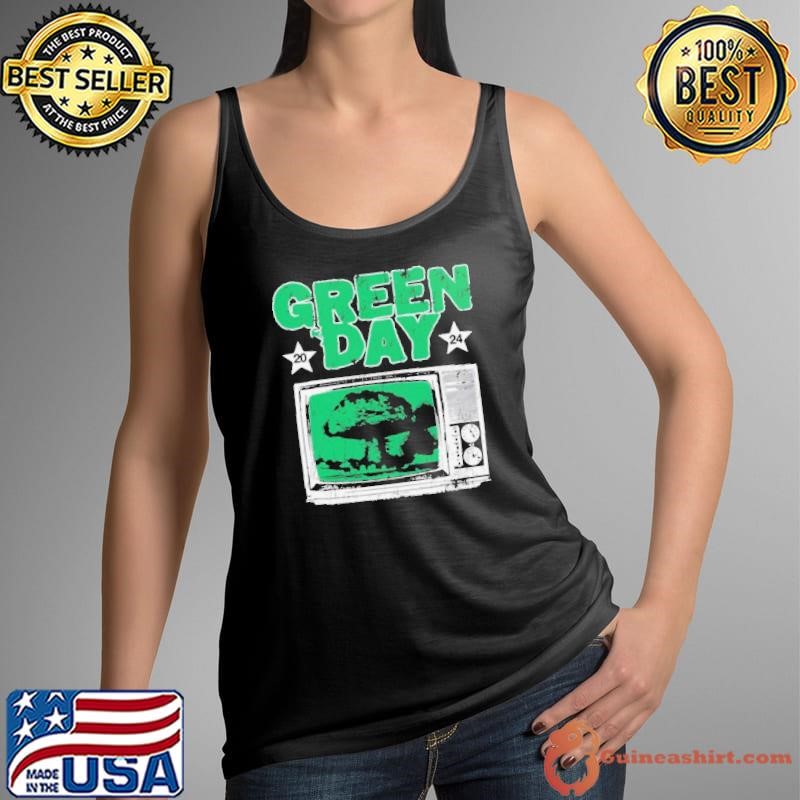 Green Day Saviors Tour Merch Tv Explosion shirt