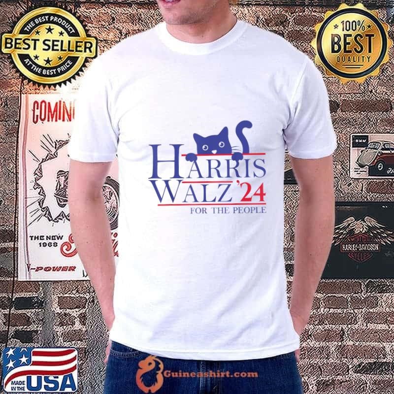 Harris Waltz 2024 For The People Cat Lady Kamala 2024 T-Shirt