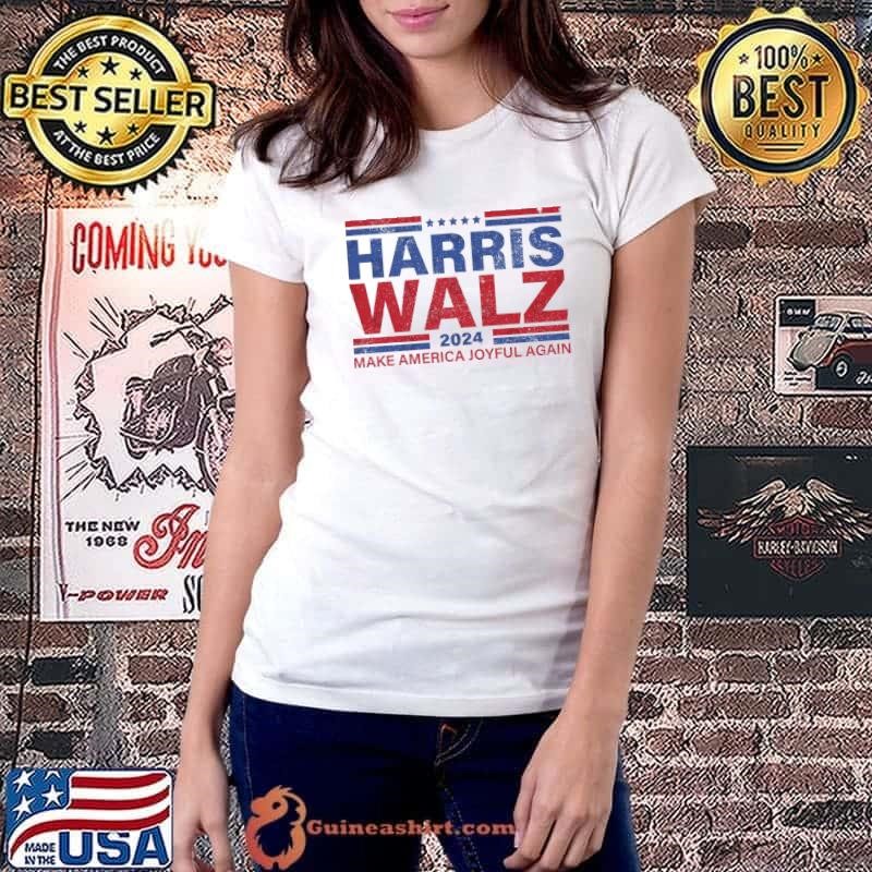 Harris Walz Make America Joyful Again 2024 Stars Election Ladiestee