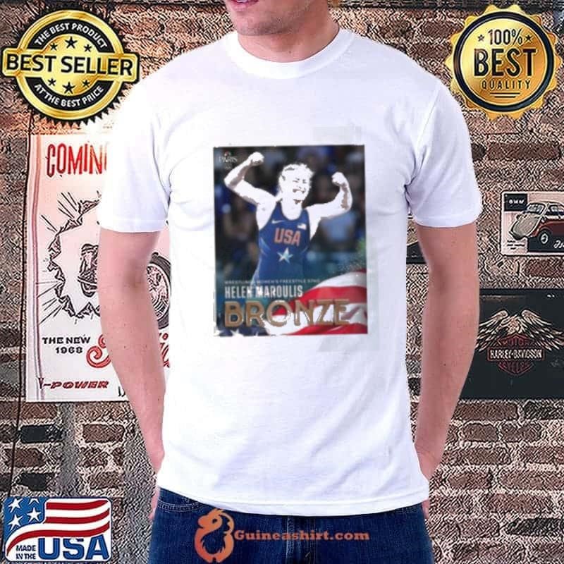Helen Maroulis Bronze Medal Wrestling Women’s Freestyle 57kg Paris Olympic 2024 Poster shirt