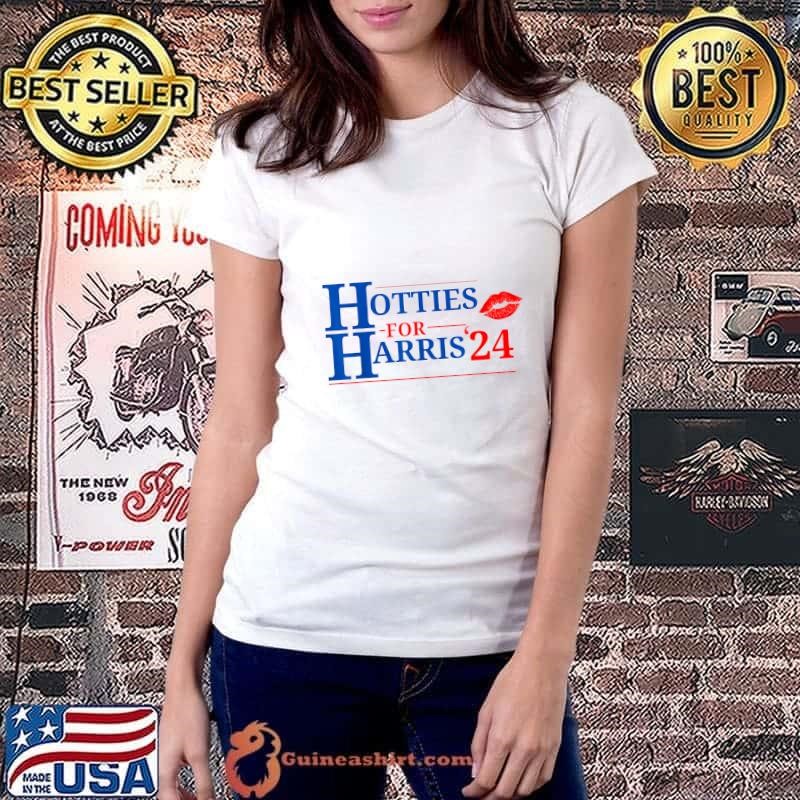 Hotties for harris 2024 red lip red line election Ladiestee