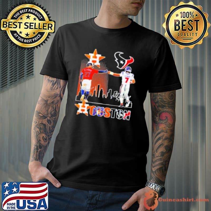 Houston City Sports Altuve Astros And Stroud Texans Signatures Shirt