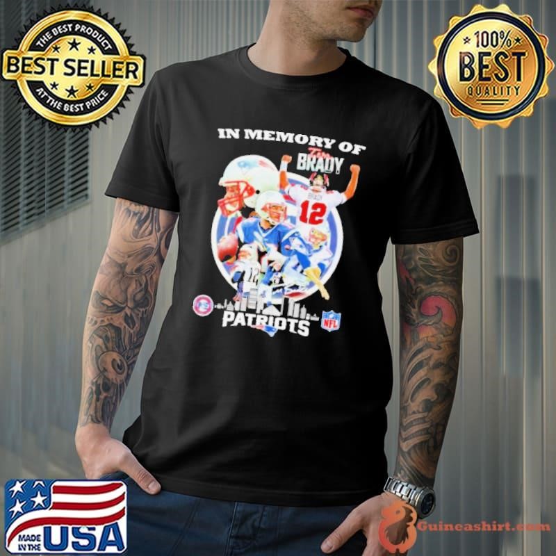 In Memory Of Tom Brady New England Patriots Signatures Unisex