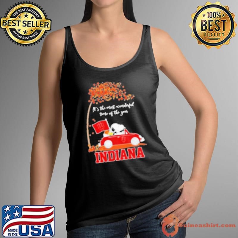 It'S The Most Wonderful Time Of The Year Peanuts Characters X Indiana Hoosiers Basketball Shirt