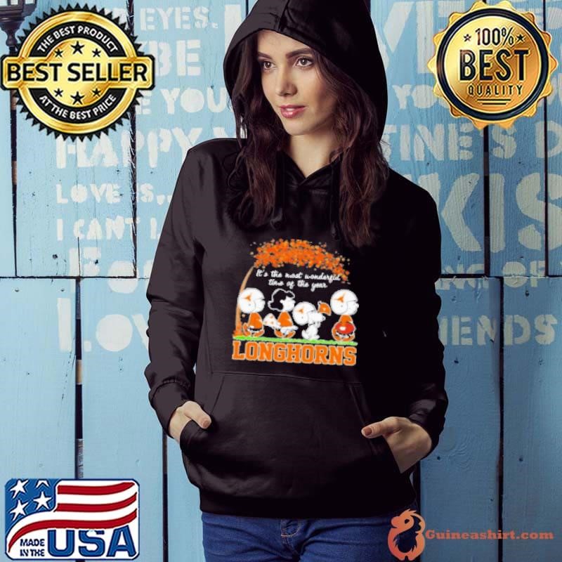 It'S The Most Wonderful Time Of The Year Peanuts Characters X Texas Longhorns Hoodie