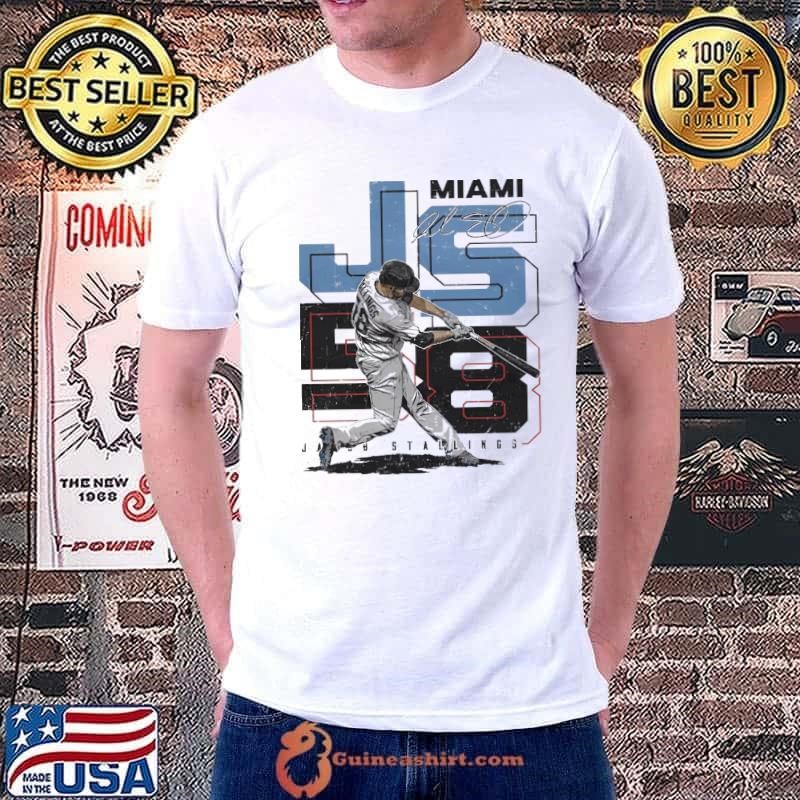 Jacob stallings initals number American professional baseball catcher T-Shirt