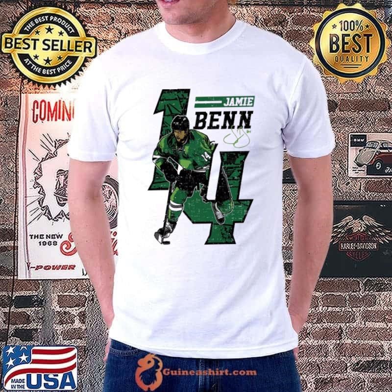 Jamie benn offset signature Canadian professional ice hockey winger T-Shirt