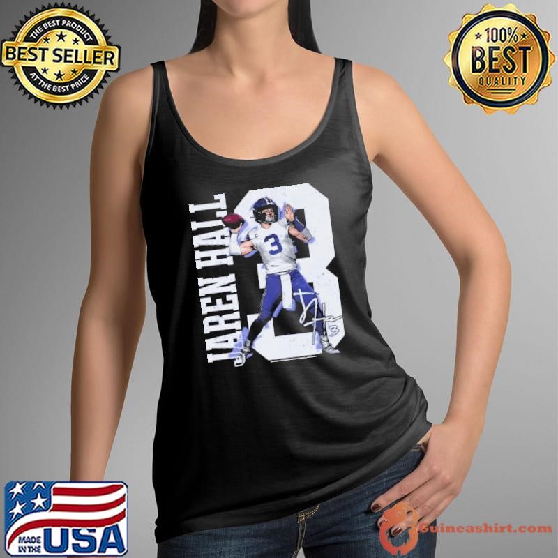 Jaren Hall American football quarterback College Stretch T-Shirt