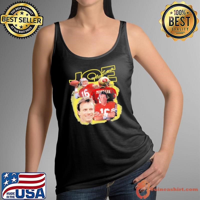 Joe Montana American former professional football quarterback Retro Collage T-Shirt