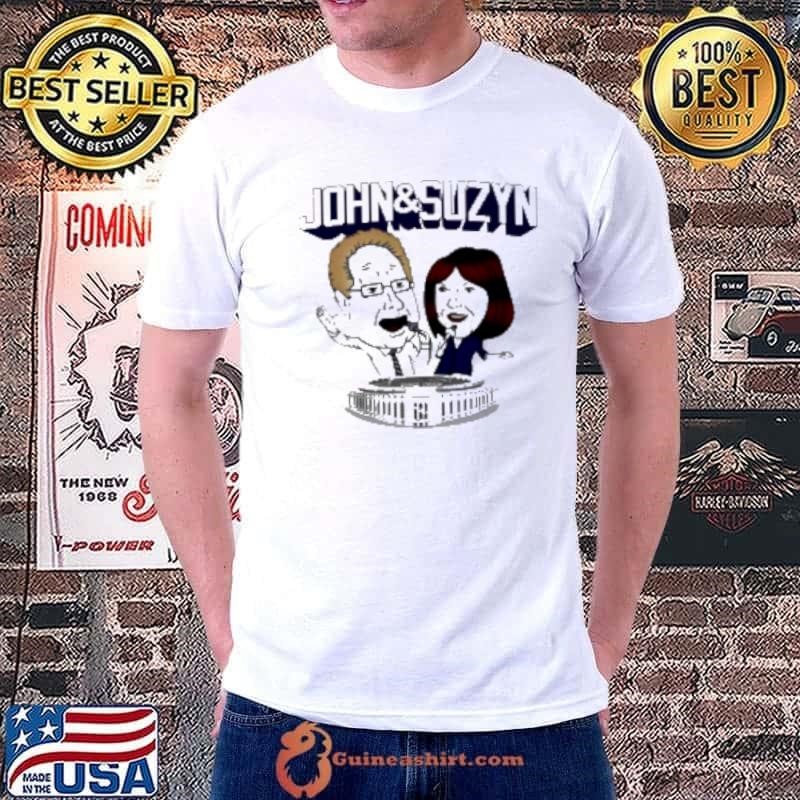 John And Suzyn Talking Bobblehead Night Caricature Shirt