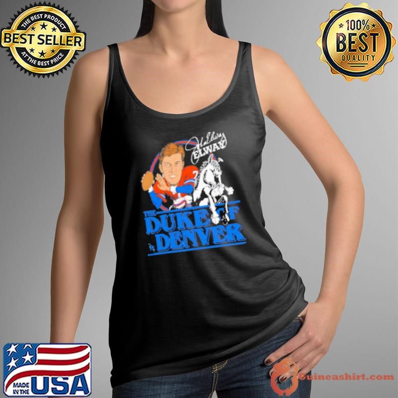 John Elway Denver Broncos Caricature Retired Player Tank Top